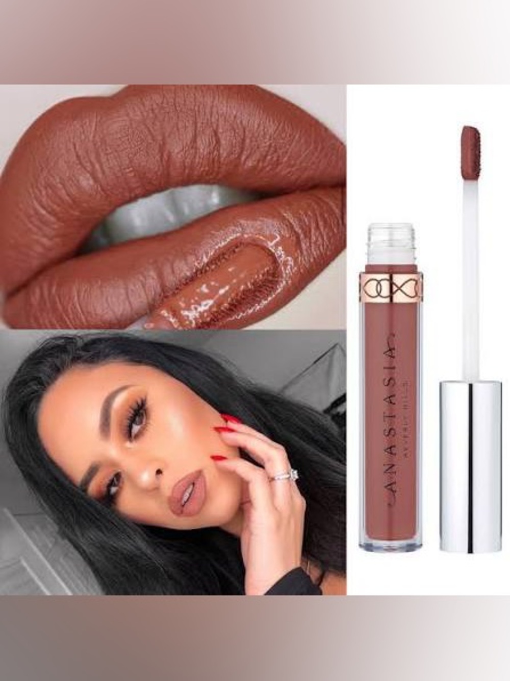 NIB Anastasia Beverly Hills Liquid Lipstick — Hudson (Faded Terracotta) - 3.2g